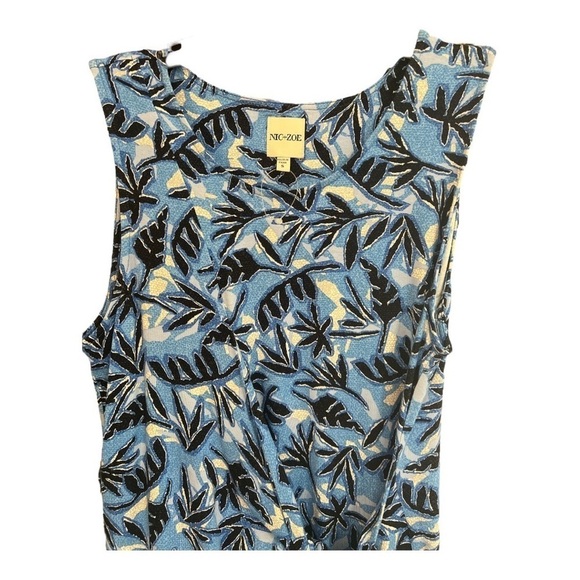 Nic and Zoe Coastal Vines Faux Wrap Knee Length Dress Size Small MN1 - Picture 3 of 4